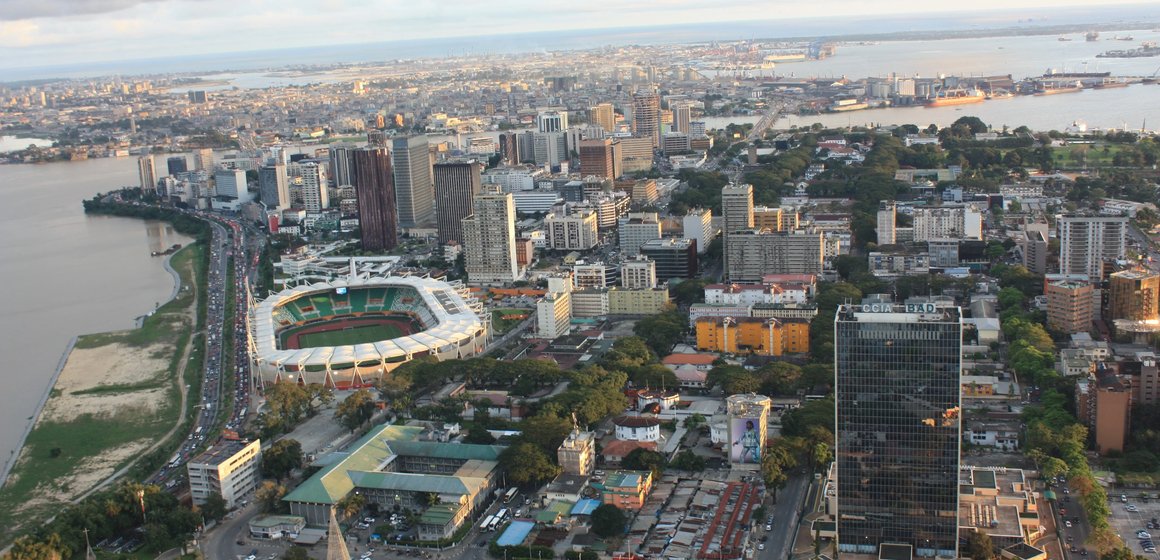 Vue aérienne du Plateau, Abidjan